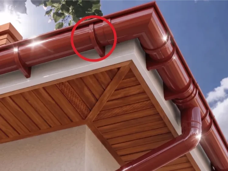 bryza-pvc-czerwony-uchwyt-rynnowy-100mm-doczolowy-wizualizacja