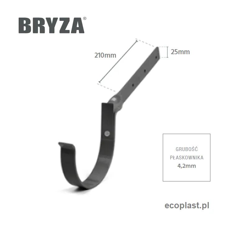 bryza-pvc-czerwony-uchwyt-rynnowy-150mm-metalowy-skrecony-schemat