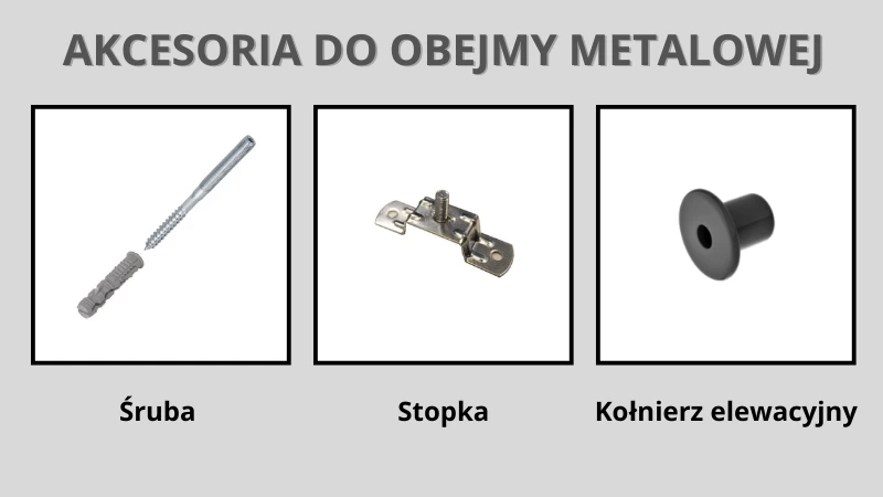 Akcesoria do obejmy metalowej