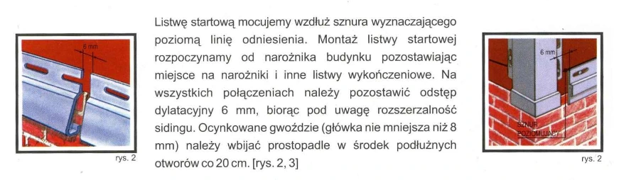 Listwa startowa Boryszew zdjęcie instrukcji montażu