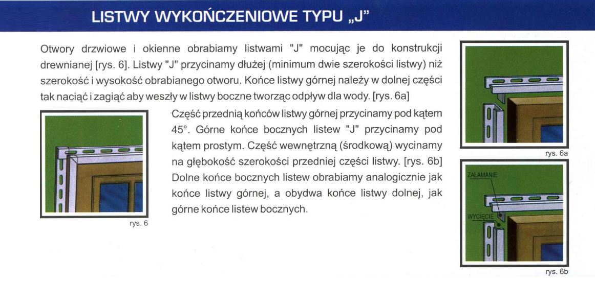 Boryszew listwa J - montaż