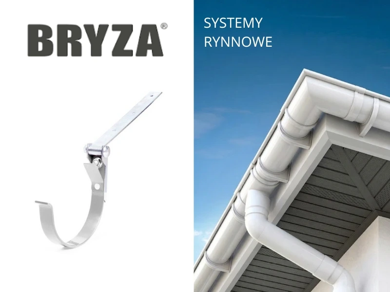 uchwyt rynnowy metalowy regulowany do rynien pvc bryza