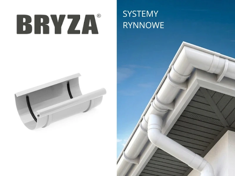 bryza pvc biała złączka rynnowa 100 mm
