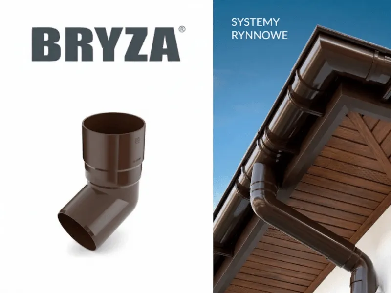 bryza brązowa pvc kolano wylekwa