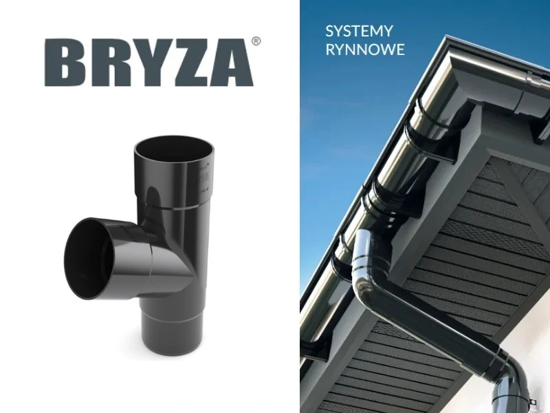 bryza pvc grafitowy trójnik 110 mm