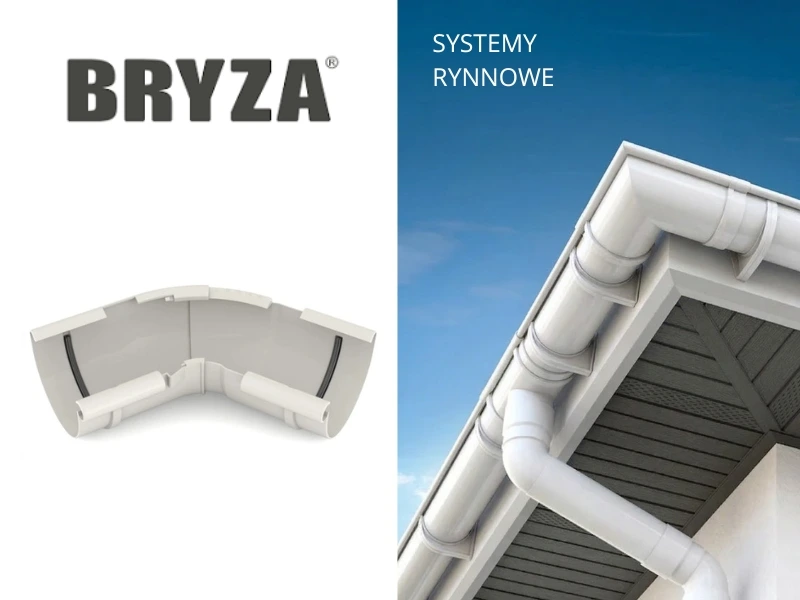 bryza pvc biały narożnik wewnętrzny regulowany 125 mm
