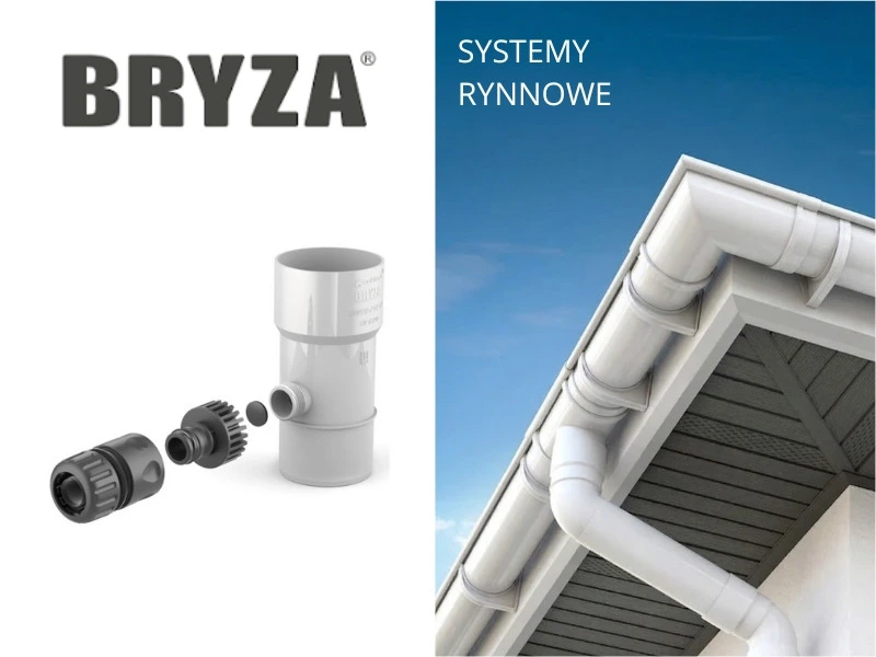 odzyskiwacz wody deszczowej systemu bryza biały 63mm