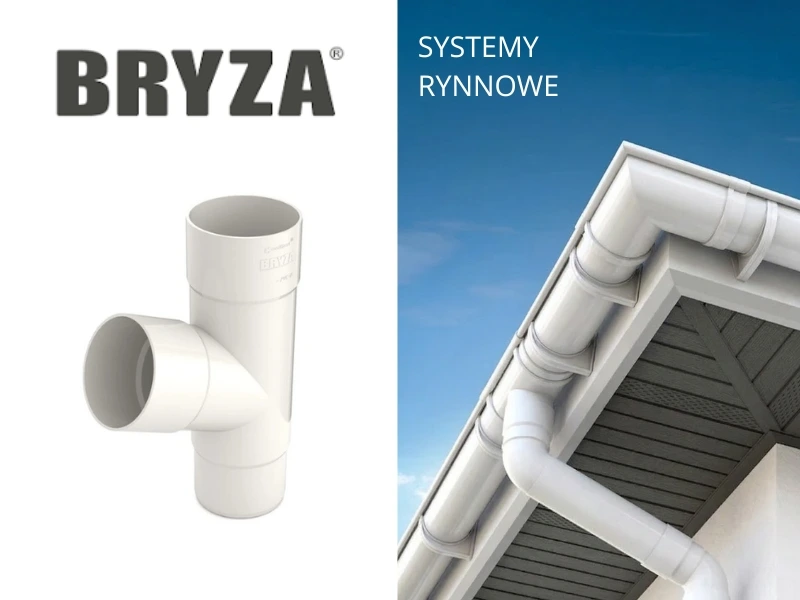 trójnik 90mm systemu bryza pvc biały