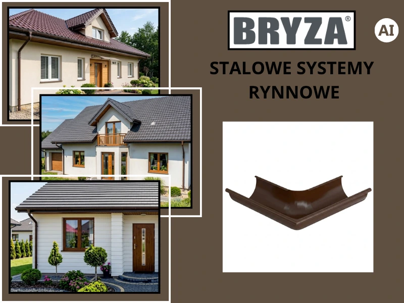 Bryza Stal narożnik zewnętrzny w kolorze brązowym