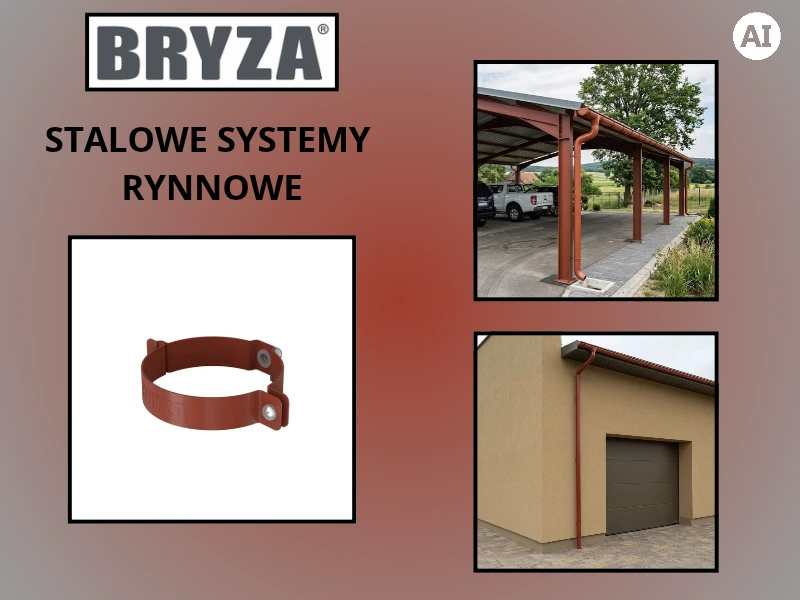 Obejma ceglasta do rury spustowej Bryza Stal