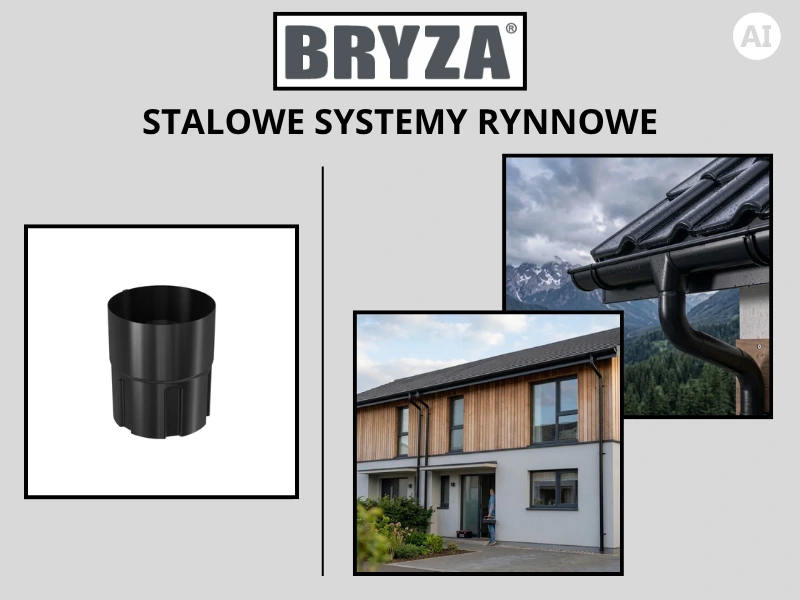 Czarna złączka rury z wizualizacją systemu