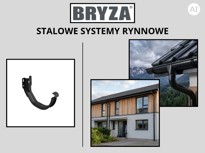 Uchwyt doczołowy Bryza Stal w kolorze czarnym