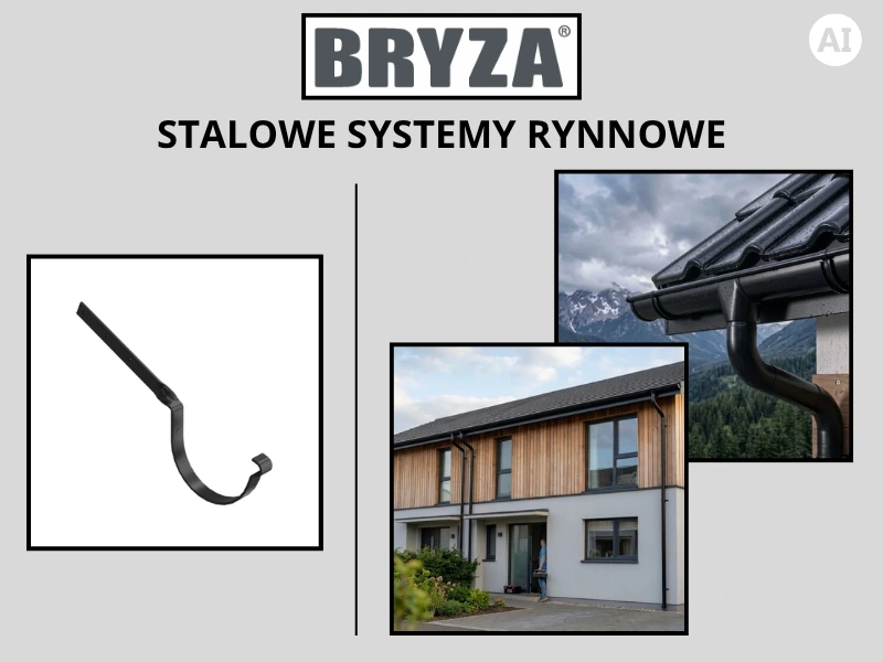 Bryza Stal uchwyt skręcony w kolorze czarnym