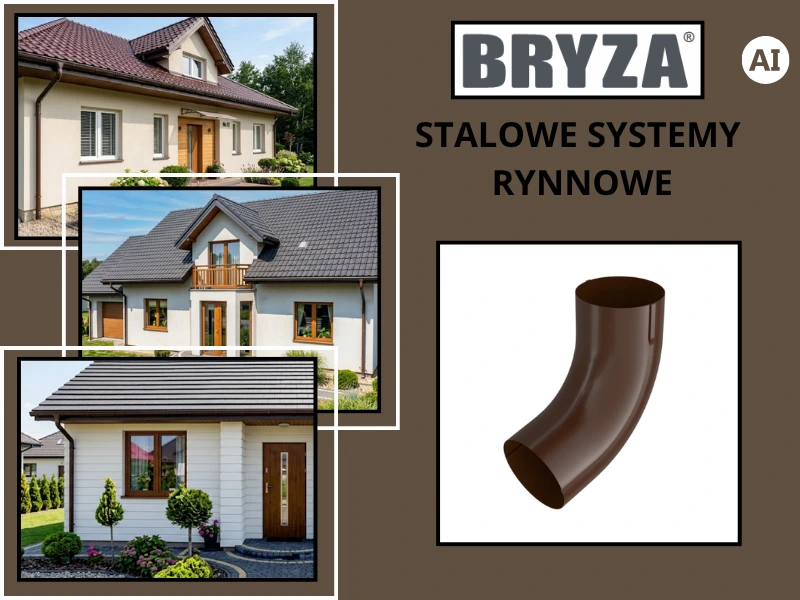 Kolanko stalowe Bryza w kolorze brązowym