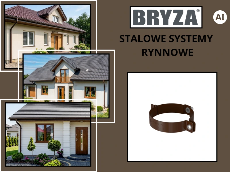 Brązowa obejma metalowa z systemu Bryza Stal