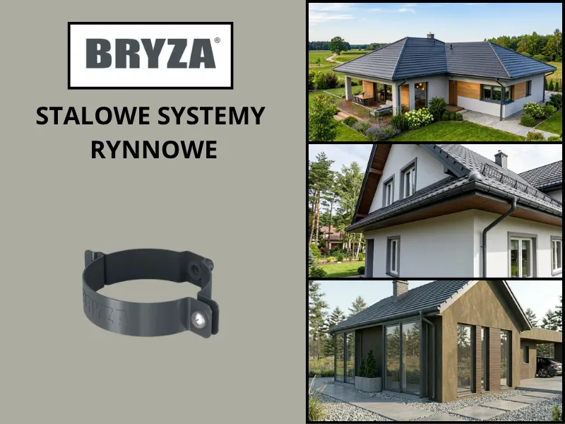 Antracytowa obejma Bryza Stal
