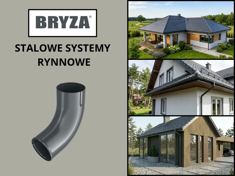 Kolanko antracytowe systemu Bryza Stal