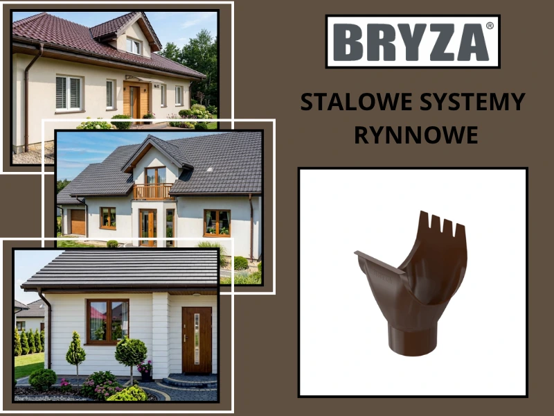 Bryza Stal lej spustowy w brazowym kolorze