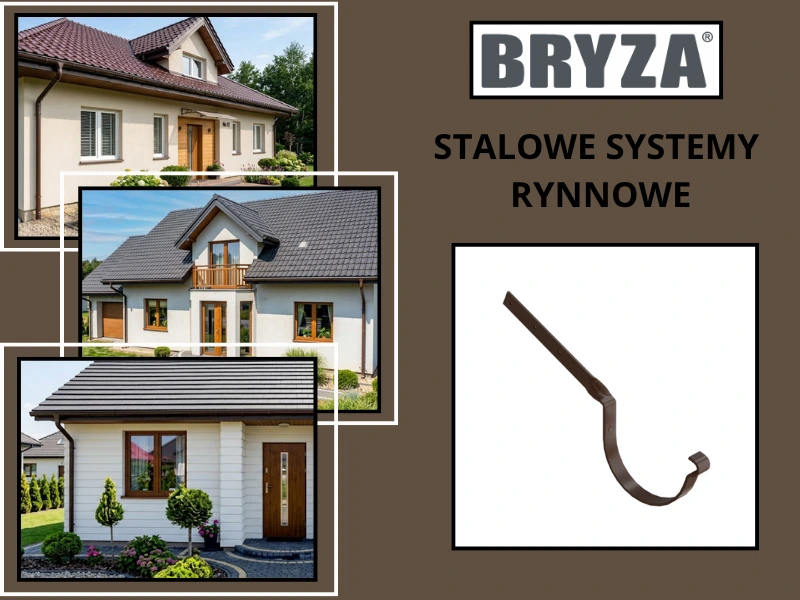 Uchwyt skręcony stalowy w kolorze brązowym Bryza
