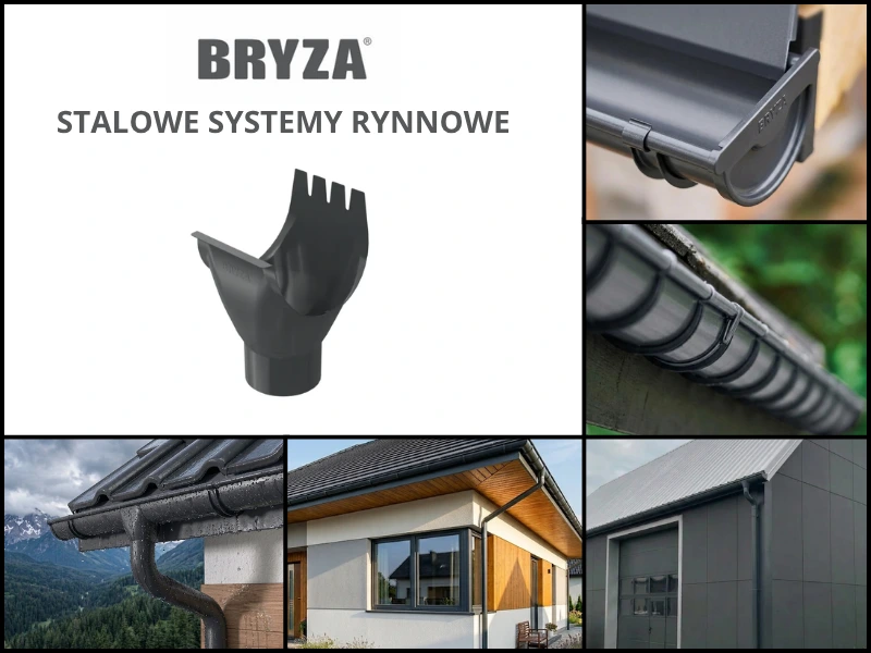 Bryza lej spsutowy Bryza Stal w graficie