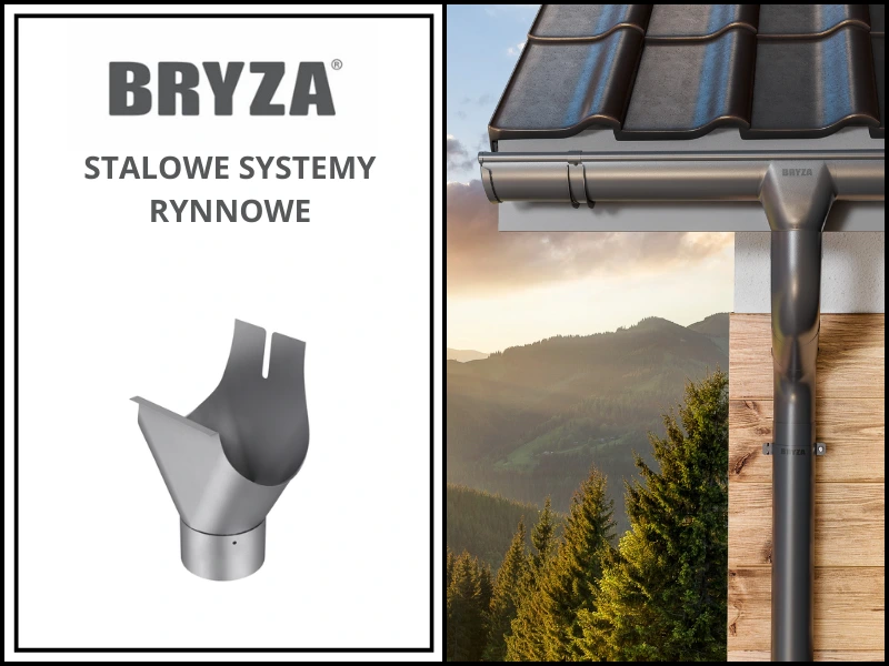 Bryza Stal lej spustowy ocynk 125/100mm