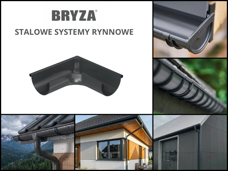 Narożni kzewnętrzny z wizualizacjami w kolorze grafitowym