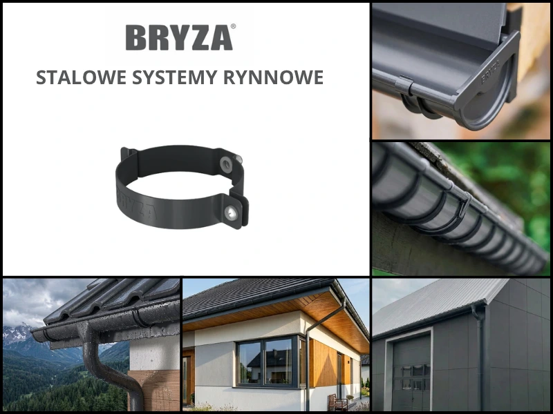 Grafitowa obejma rury spustowej i wizualizacje