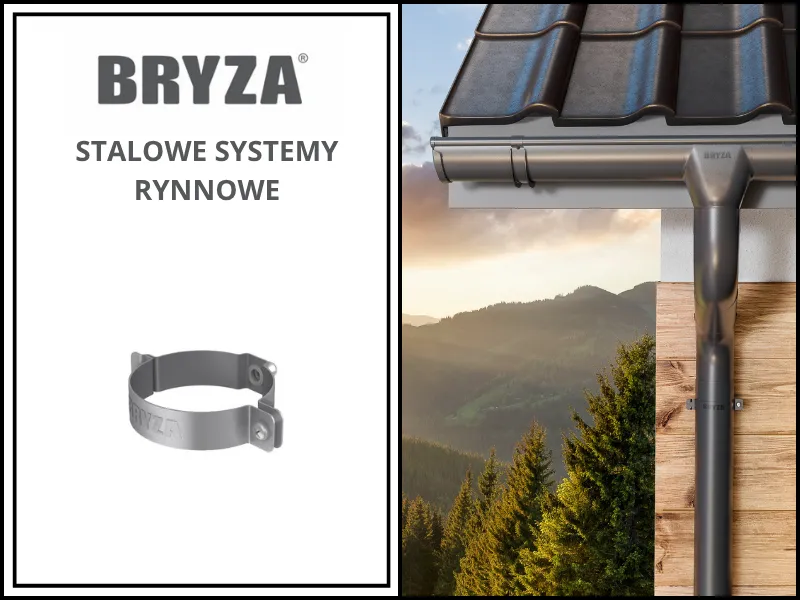 Stalowa objema ocynk z wizualizacją systemu Bryza Stal