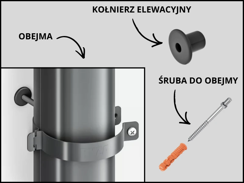 akcesoria do montażu obejm Bryza Stal