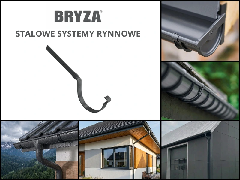 Uchwyt skręcony grafitowy z wizualizacjami systemu w kolorze grafitu