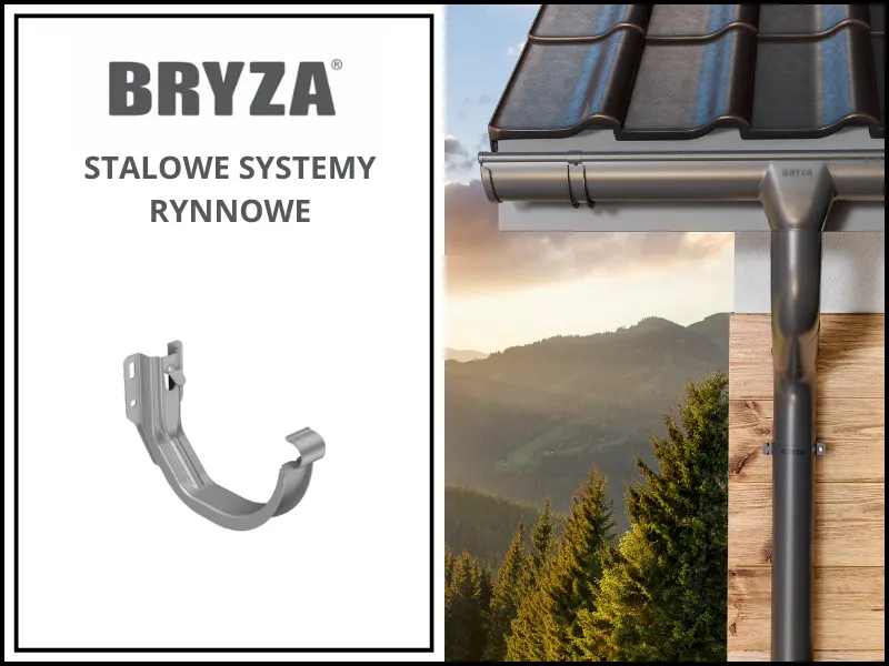 Uchwyt rynnowy doczołowy Bryza Stal