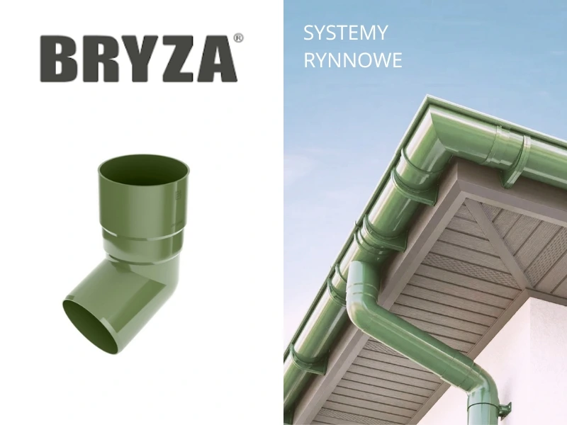 bryza pvc zielony kolano 