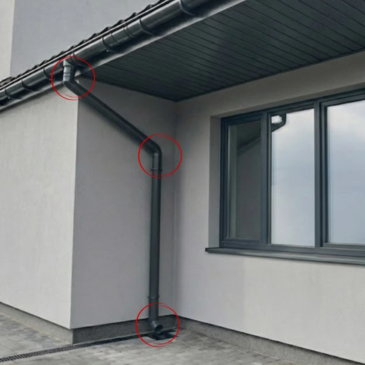 zastosowanie kolana wylewki bryza biały pvc 90mm