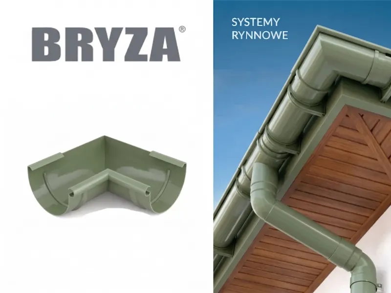bryza systemy rynnowe pvc narożnik wewnętrzny 