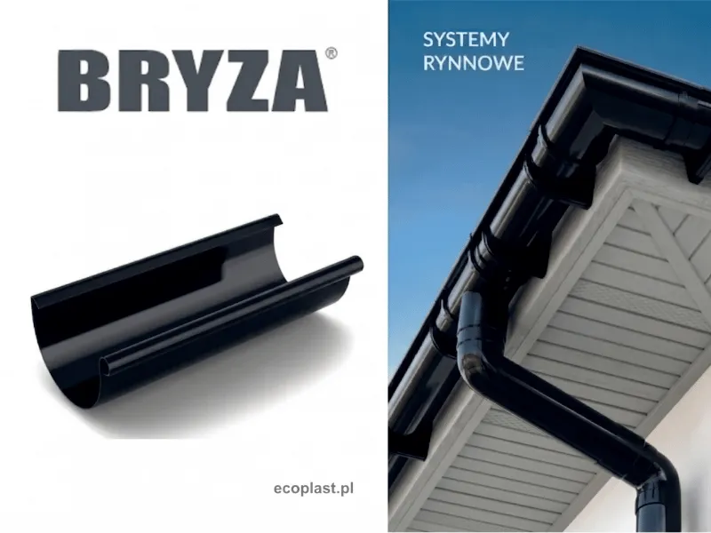 bryza systemy rynnowe pvc rynna czarna