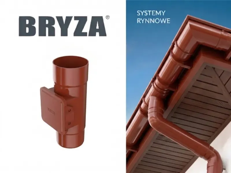 bryza systemy rynnowe pvc czyszczak czerwony