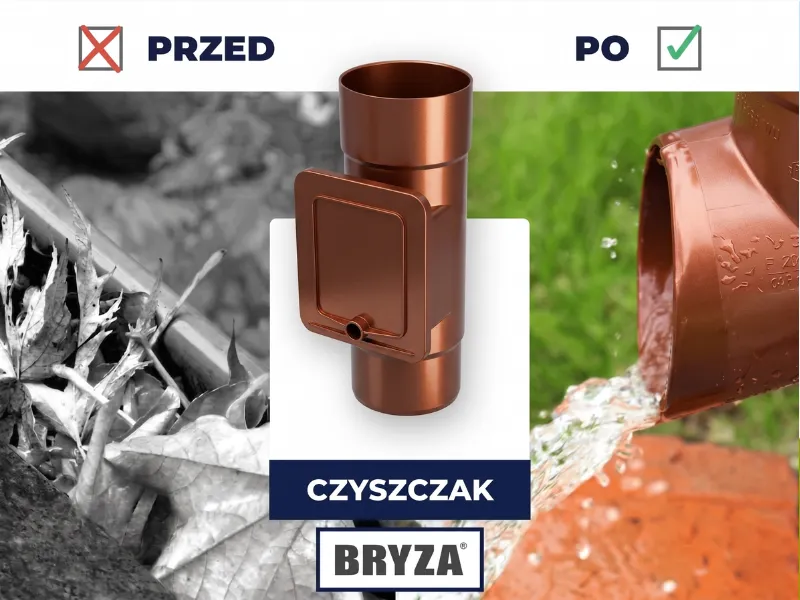 bryza systemy rynnowe pvc zalety czyszczaka 
