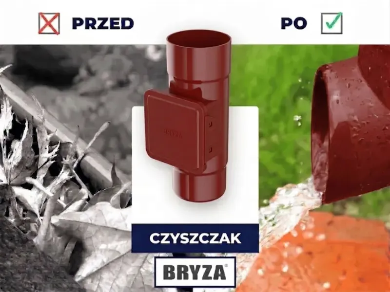 bryza systemy rynnowe pvc zalety czyszczaka