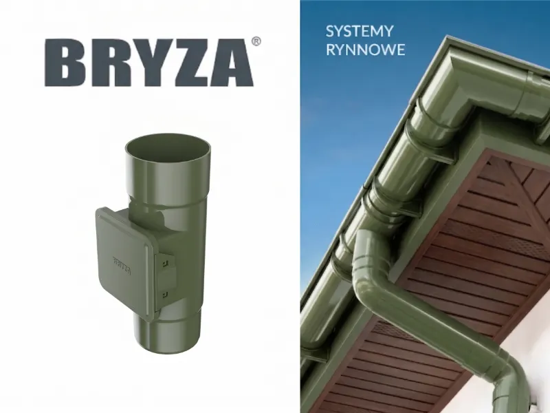 bryza systemy rynnowe pvc czyszczak zielony 