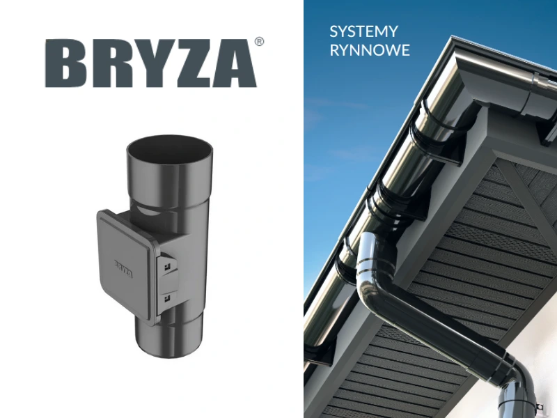 Czyszczak grafitowy Bryza z wizualizacją systemu rynnowego