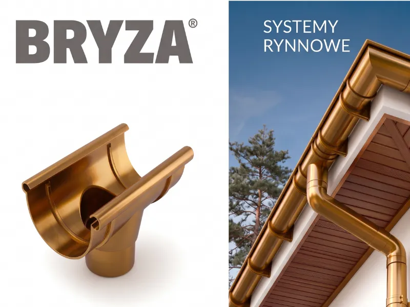 bryza systemy rynnowe pvc lej spustowy miedziany