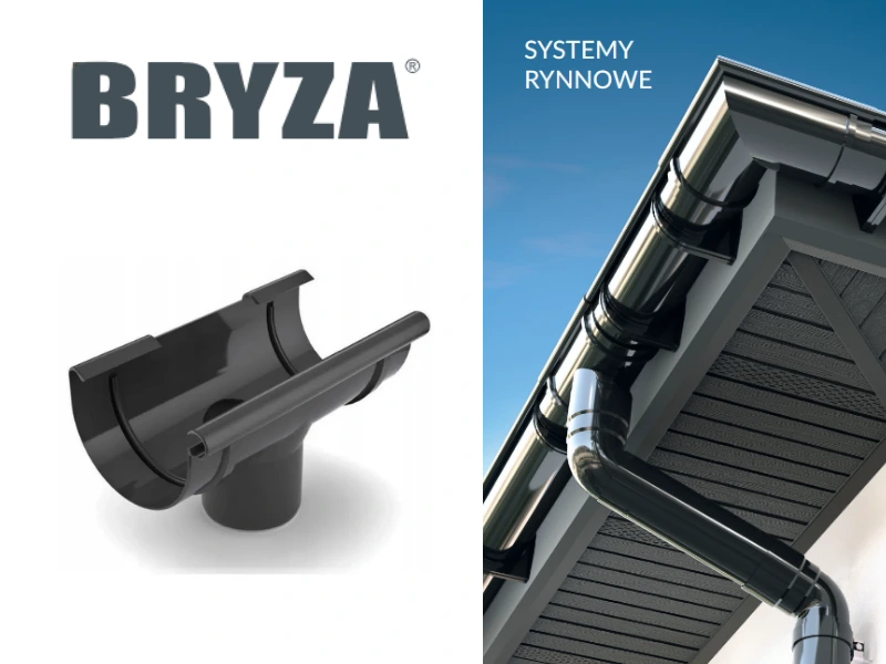 system rynnowy bryza pvc lej spustowy