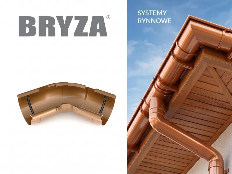 bryza systemy rynnowe pvc narożnik wewnętrzny regulowany