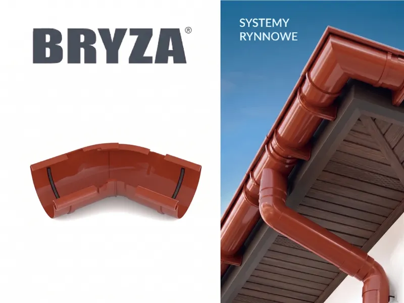 bryza systemy rynnowe pvc narożnik wewnętrzny regulowany 