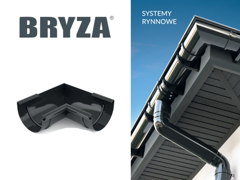 bryza pvc grafitowy narożnik wewnętrzny 125 mm
