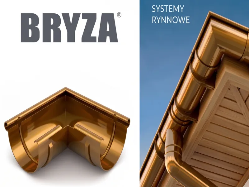 bryza systemy rynnowe pvc narożnik zewnętrzny 