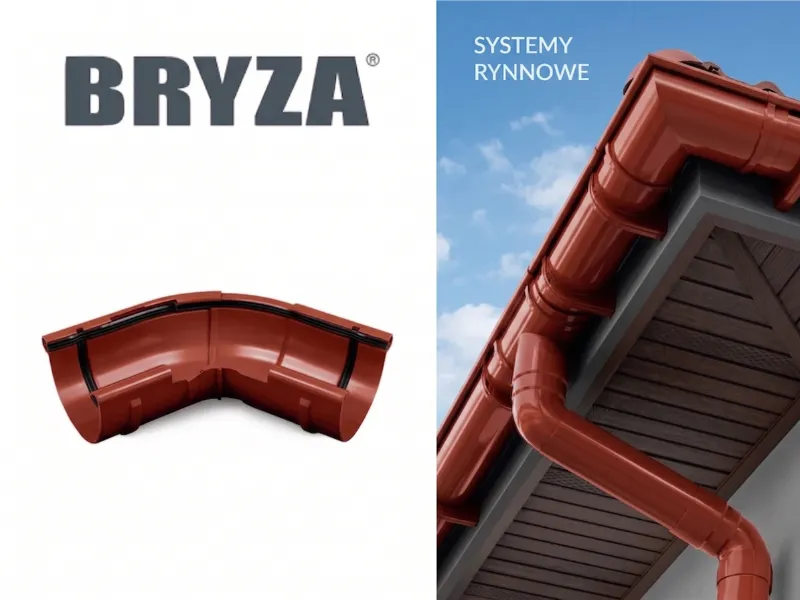 bryza systemy rynnowe pvc narożnik zewnętrzny regulowany 