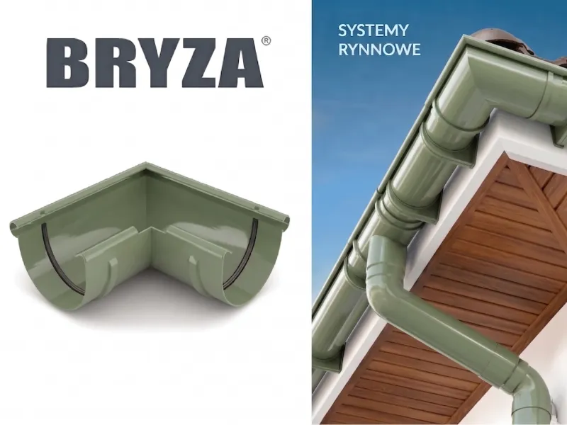bryza systemy rynnowe pvc narożnik zewnętrzny