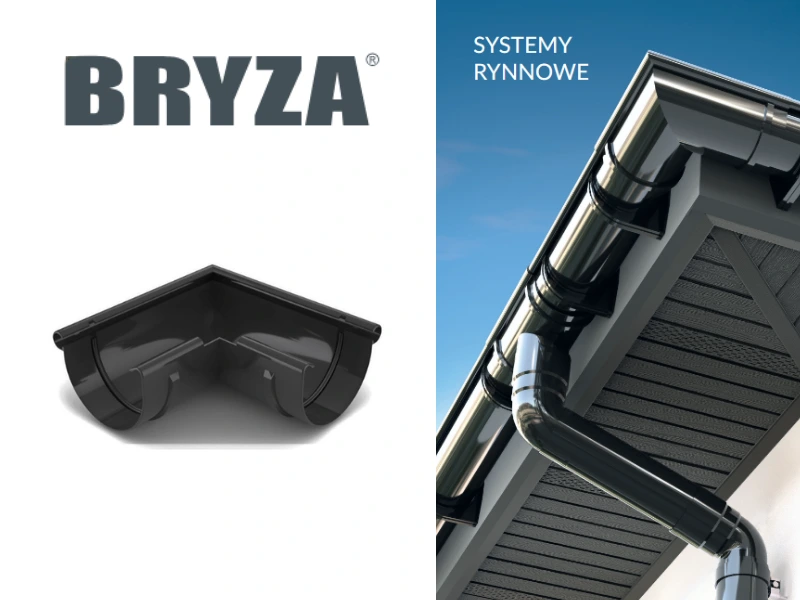 Narożnik zewnętrzny Bryza grafit 75mm z wizualizacją