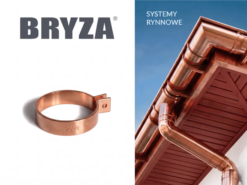 bryza systemy rynnowe pvc obejma pvc 